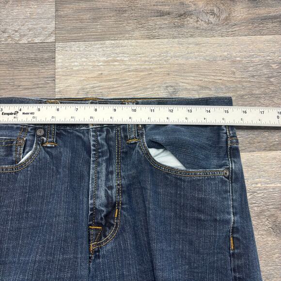 American Eagle Outfitters Dark Wash Blue Mens 31x30 Slim Fit Stretch Denim Jeans - Picture 7 of 12